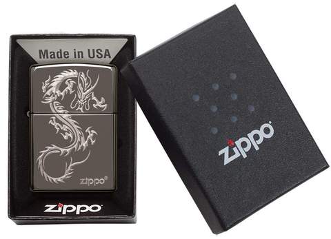Zippo Chinese Dragon Design Pocket Lighter Zippo
