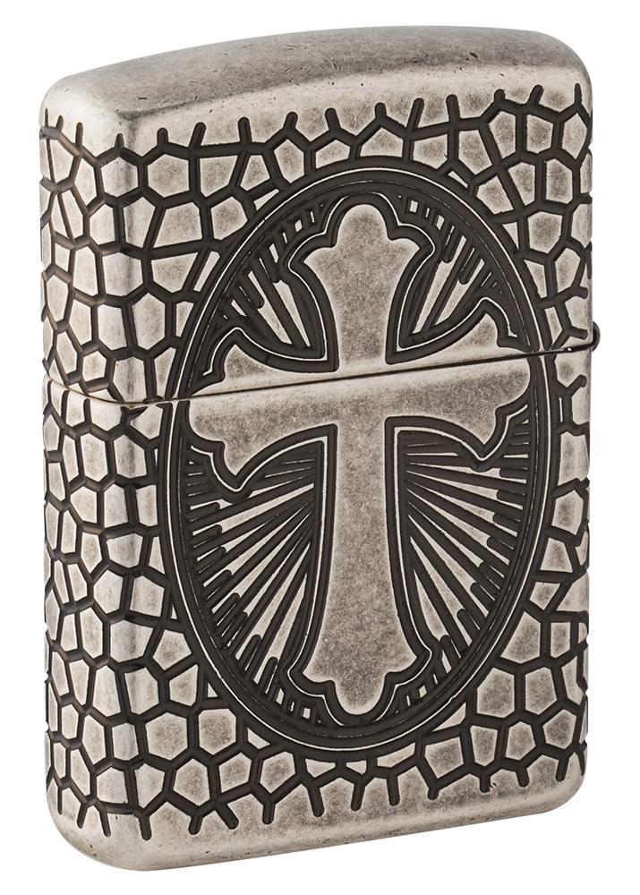 Zippo Armor St. Christopher Medal Design Zippo
