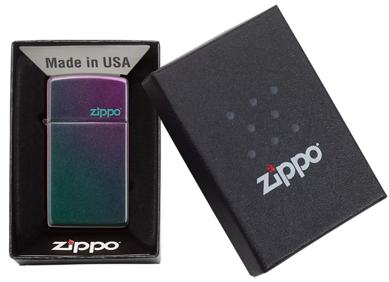 Zippo Slim Iridescent Zippo Logo Zippo