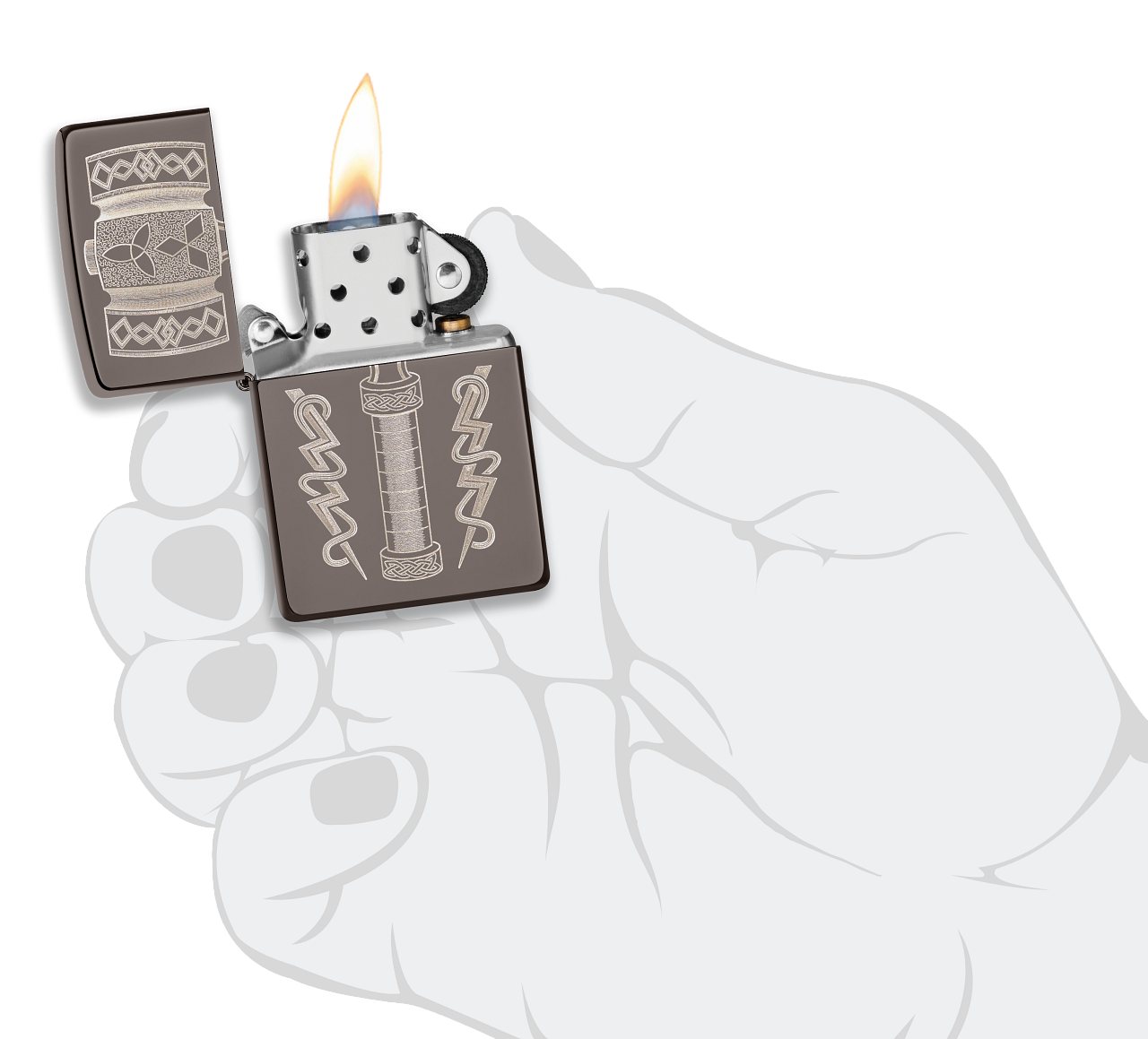 Zippo Thors Hammer Design Zippo