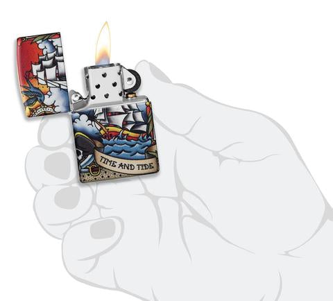 Zippo Nautical Tattoo Design Zippo