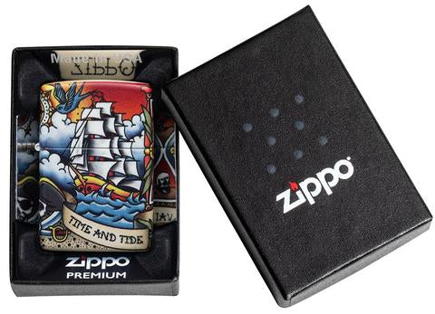 Zippo Nautical Tattoo Design Zippo