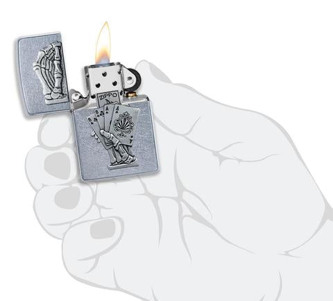 Zippo Dead Mans Hand Emblem Design Zippo