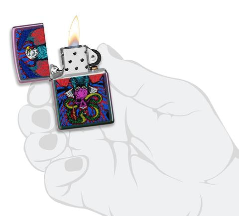 Zippo Eagle, Snake, Skull Design Zippo