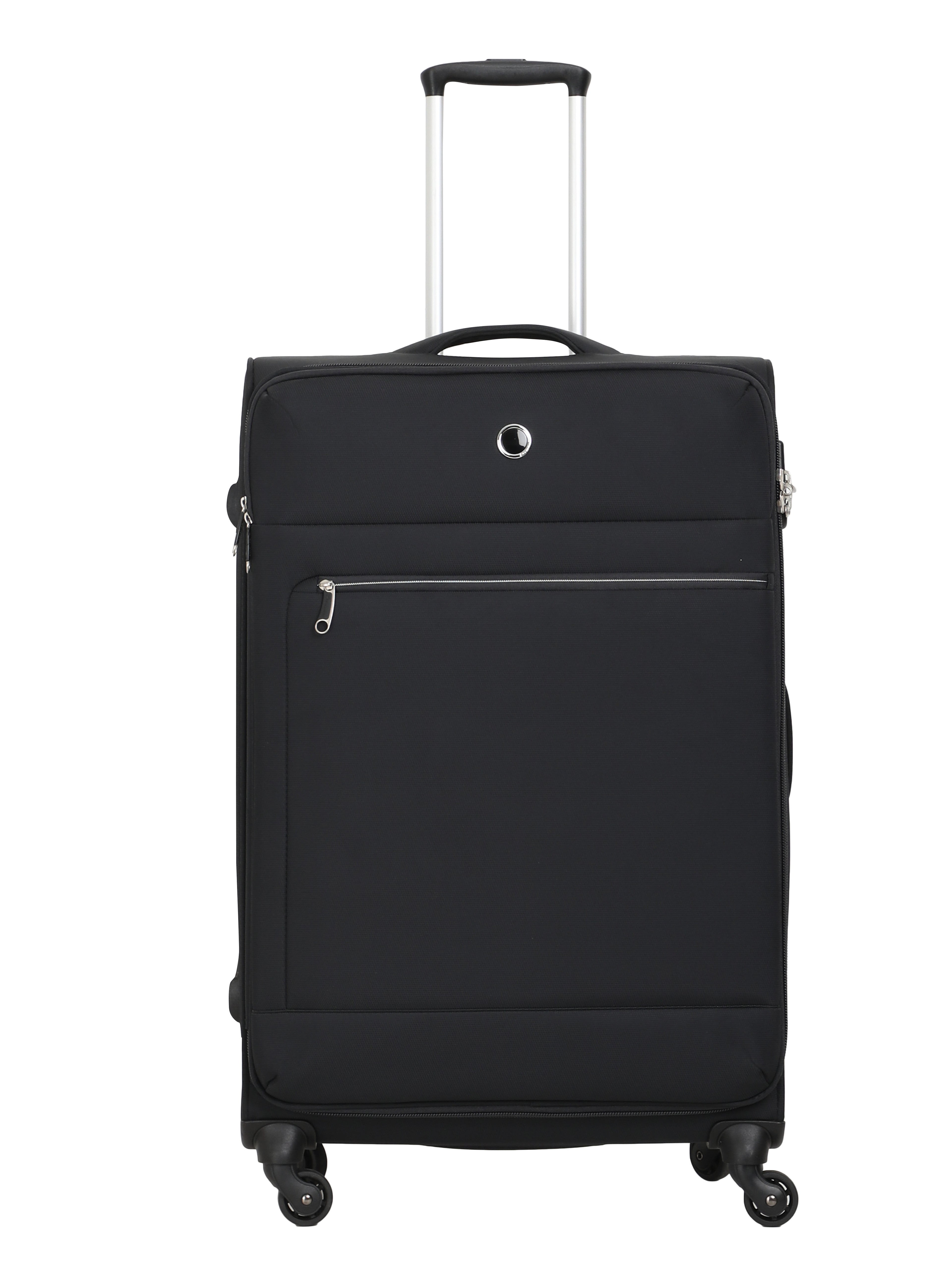 Echolac Black Verna Large Soft Case Checked Luggage ECHOLAC