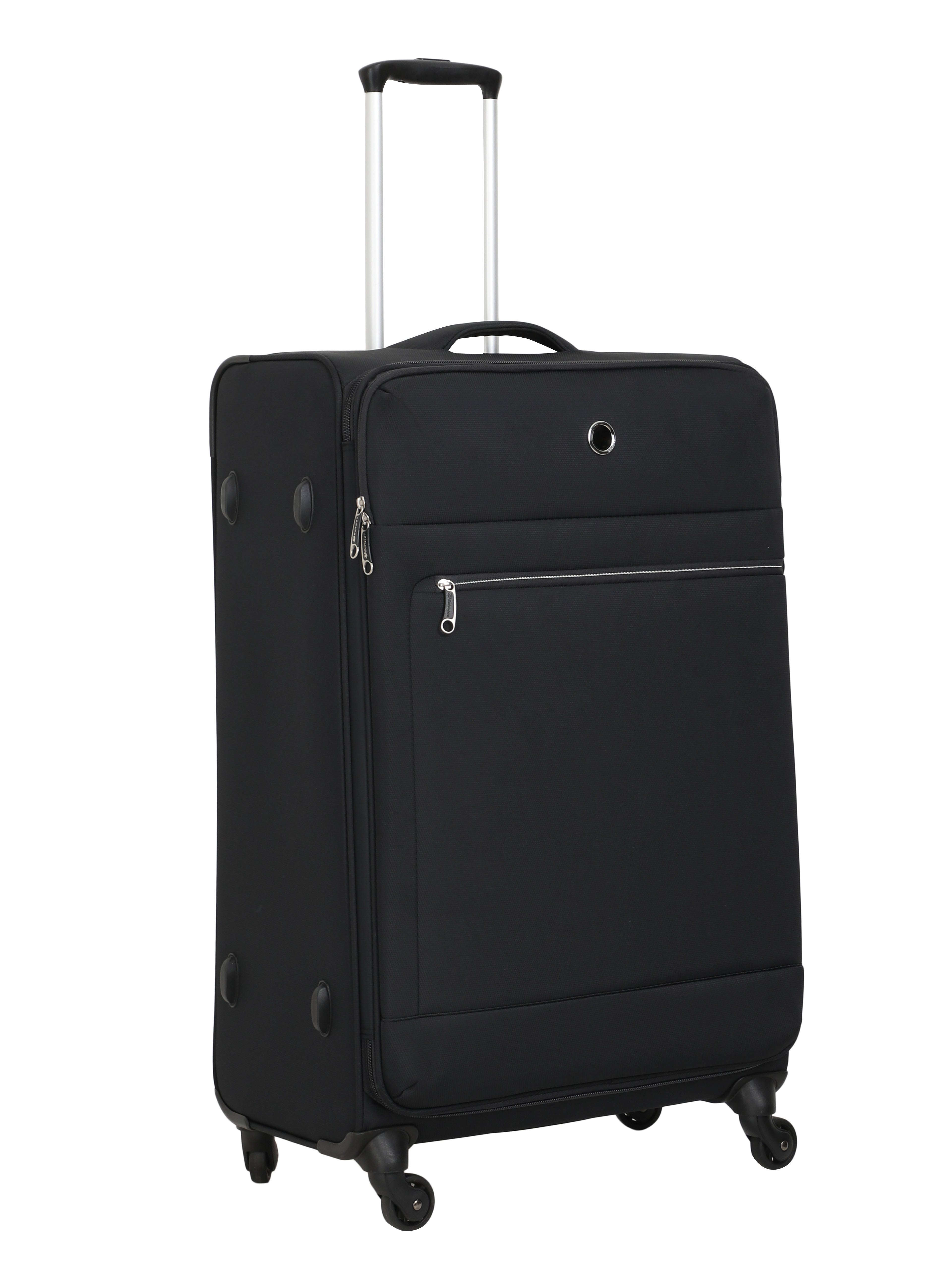 Echolac Black Verna Large Soft Case Checked Luggage ECHOLAC