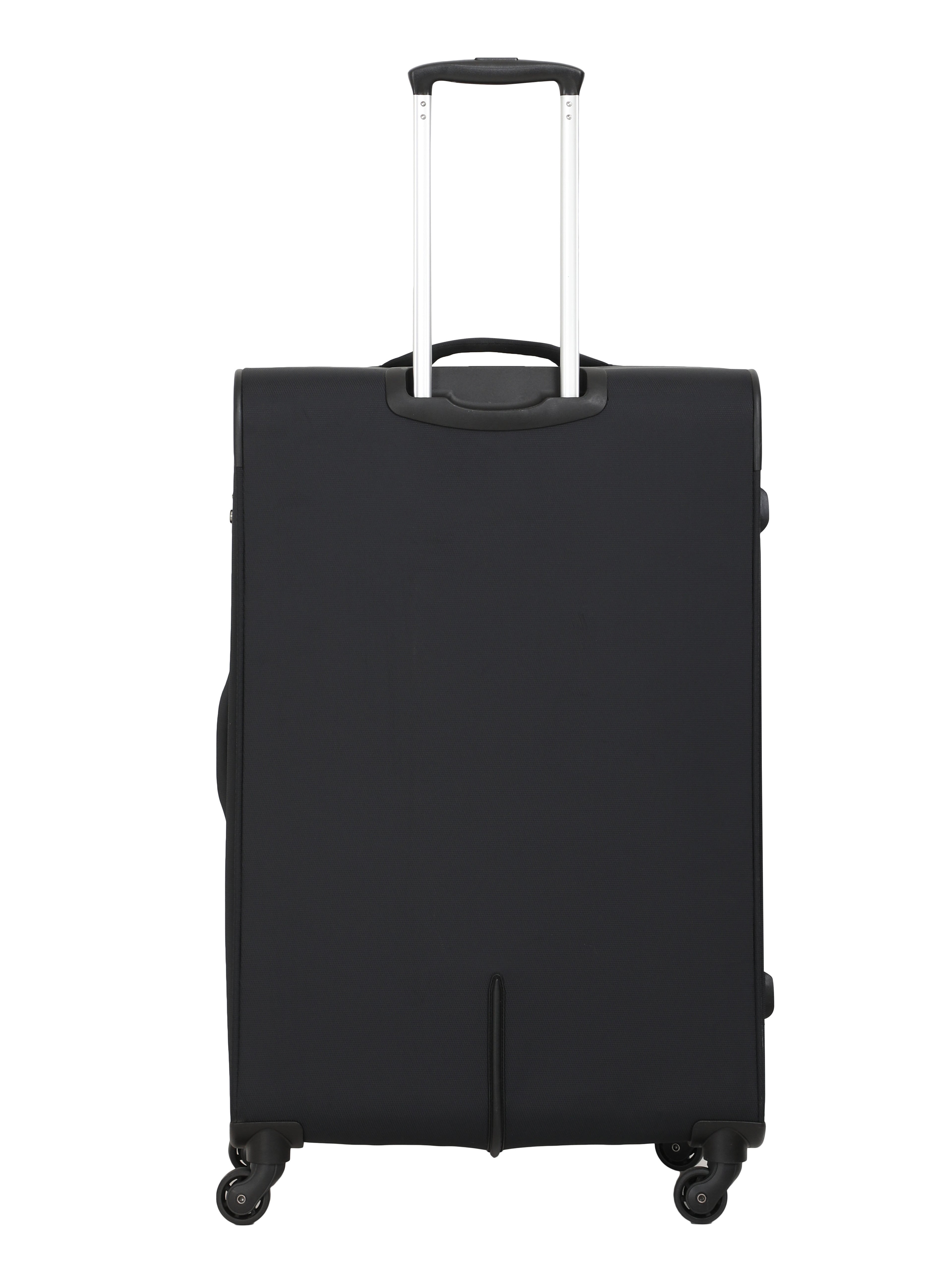 Echolac Black Verna Large Soft Case Checked Luggage ECHOLAC