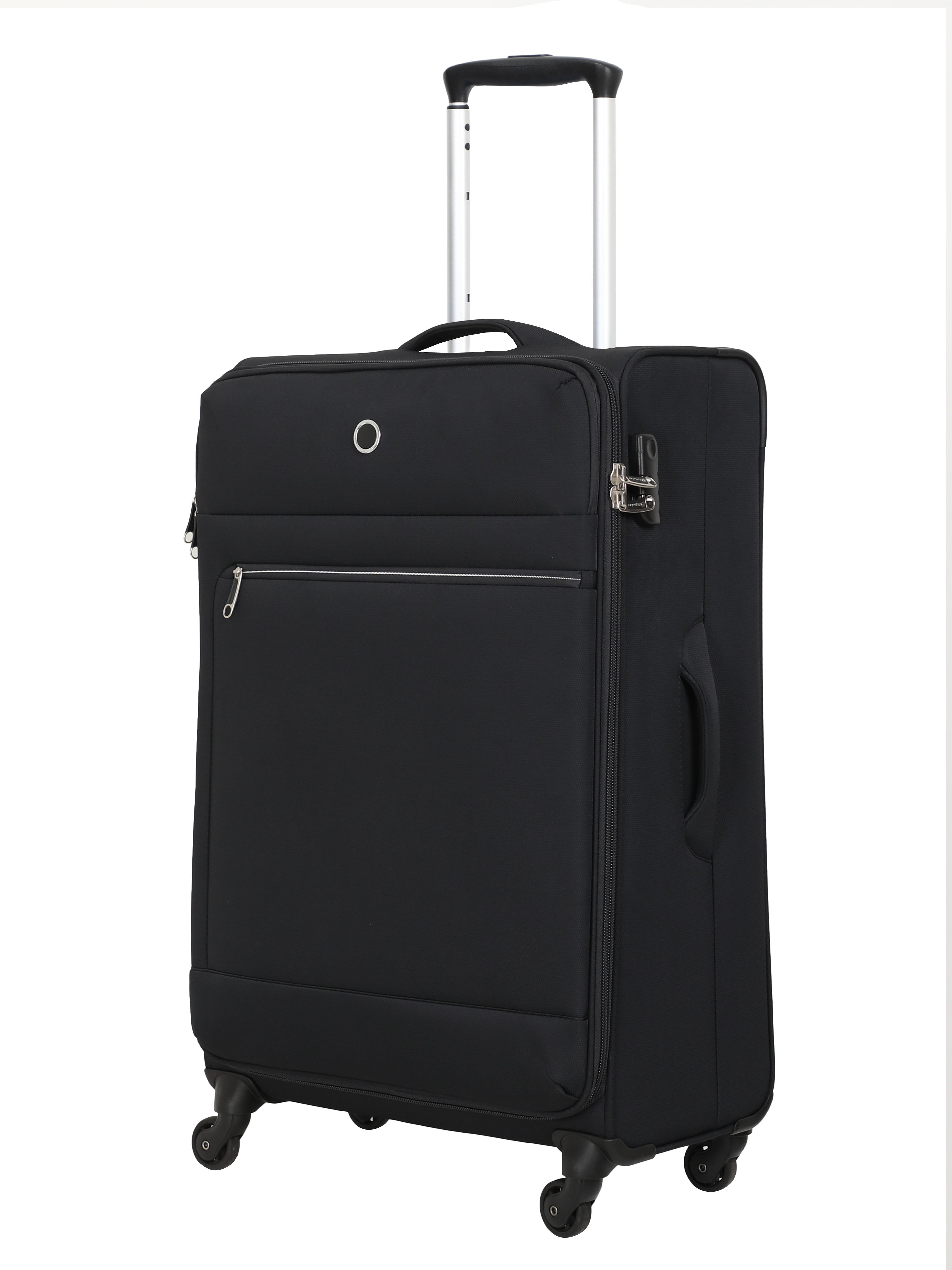 Echolac Black Verna Small Soft Case Checked Luggage
