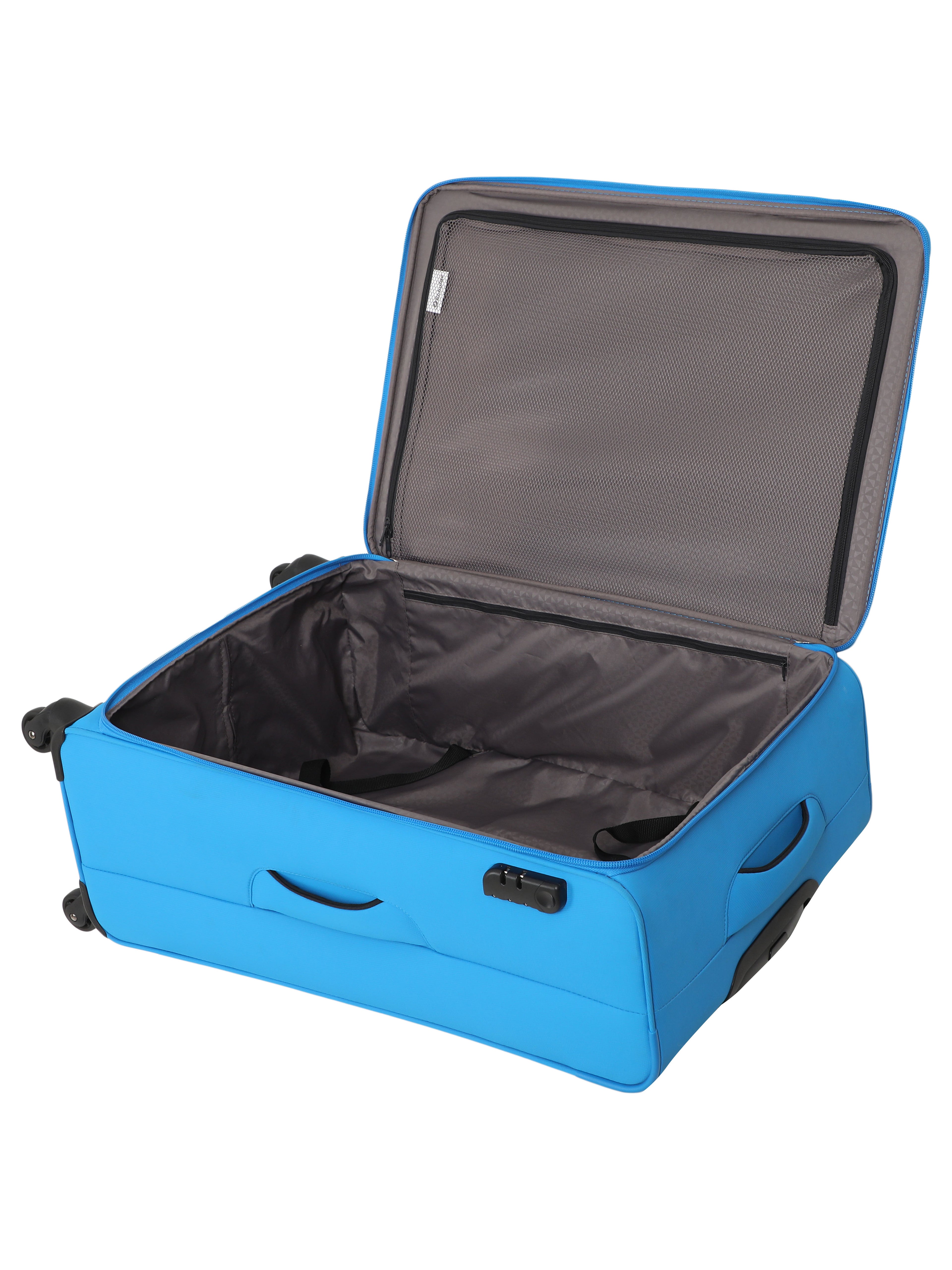 Echolac Diva Blue Verna Medium Soft Case Checked Luggage ECHOLAC