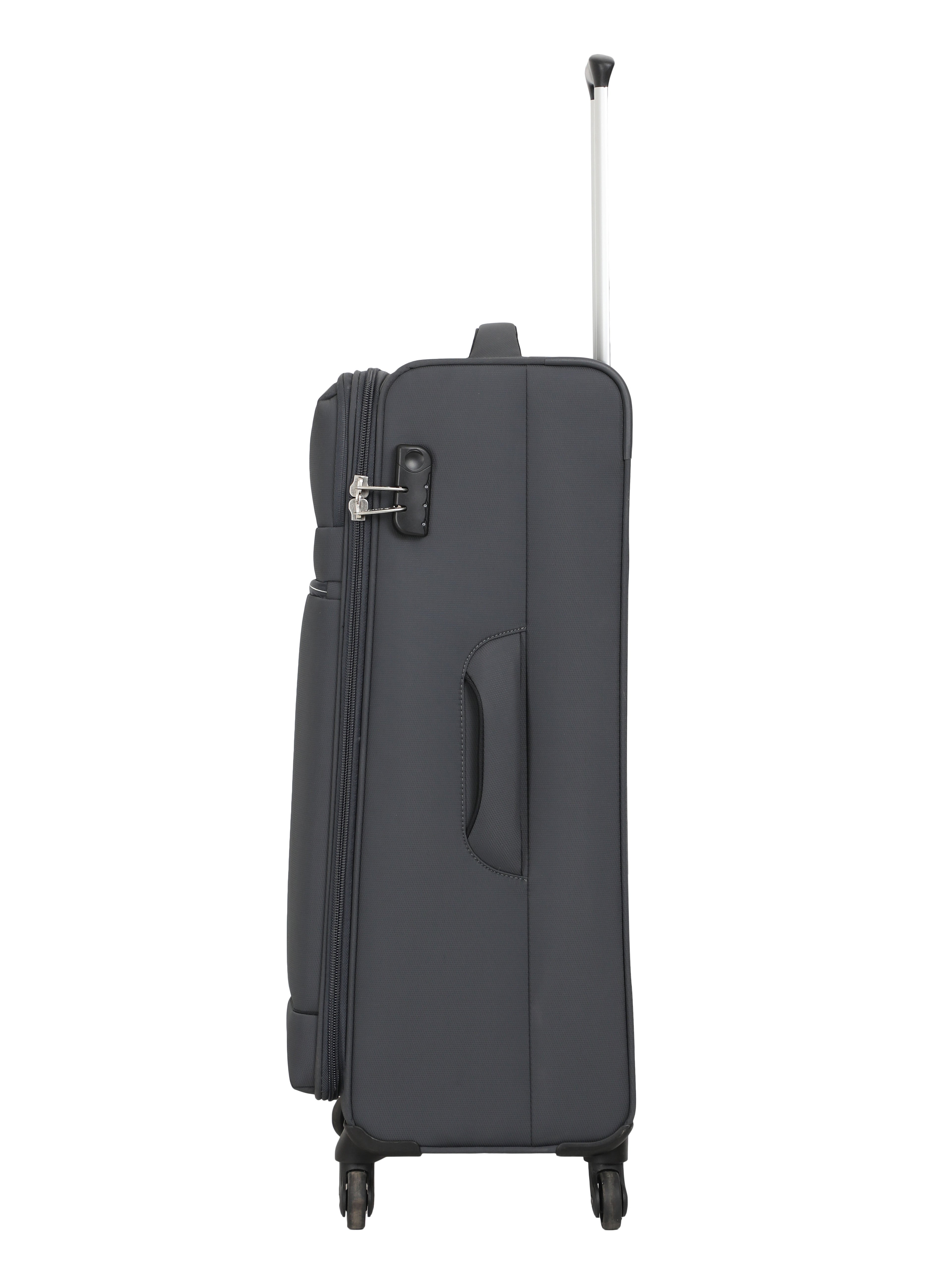 Echolac Dark Grey Verna Medium Soft Case Checked Luggage ECHOLAC