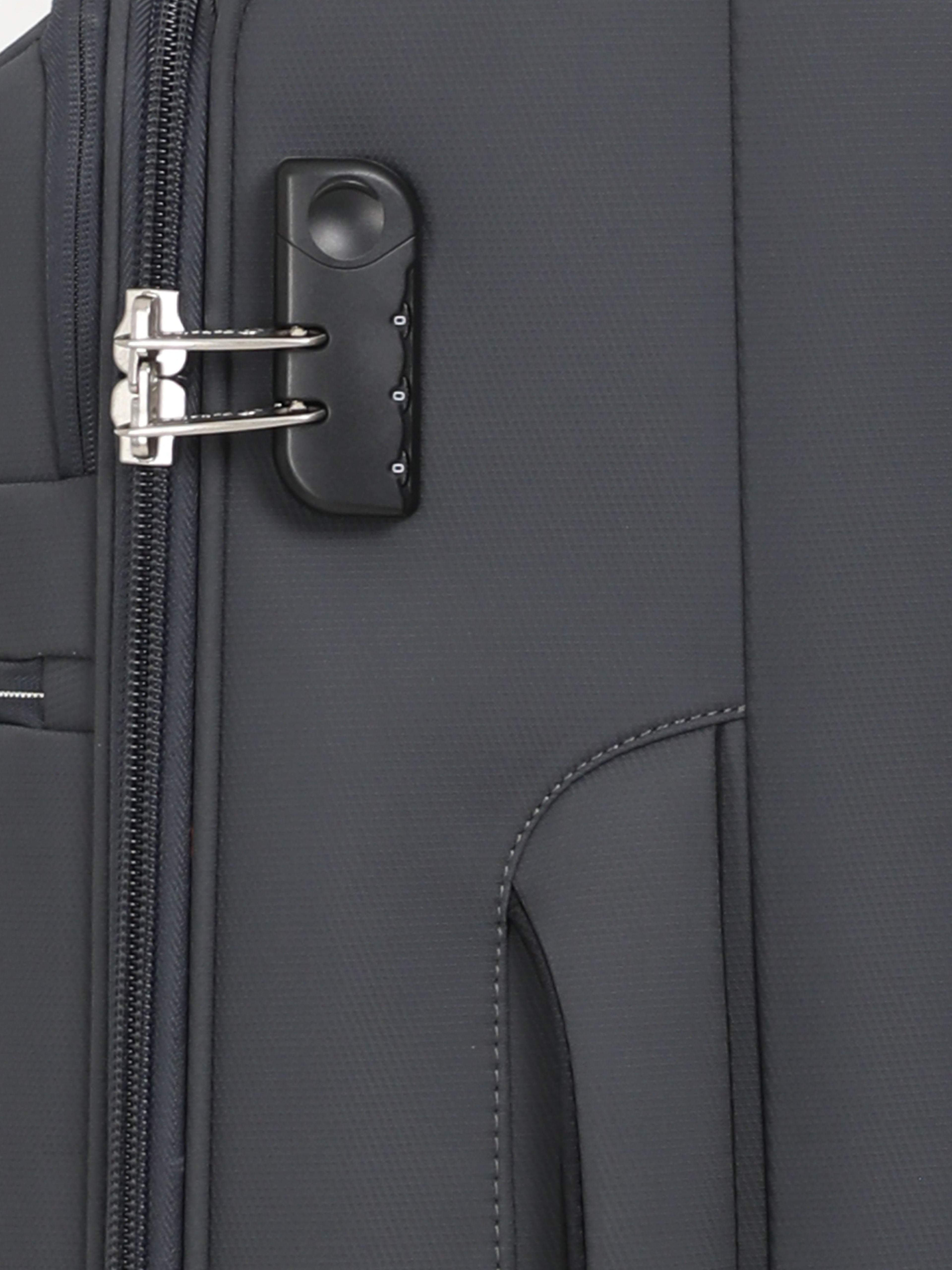 Echolac Dark Grey Verna Medium Soft Case Checked Luggage ECHOLAC