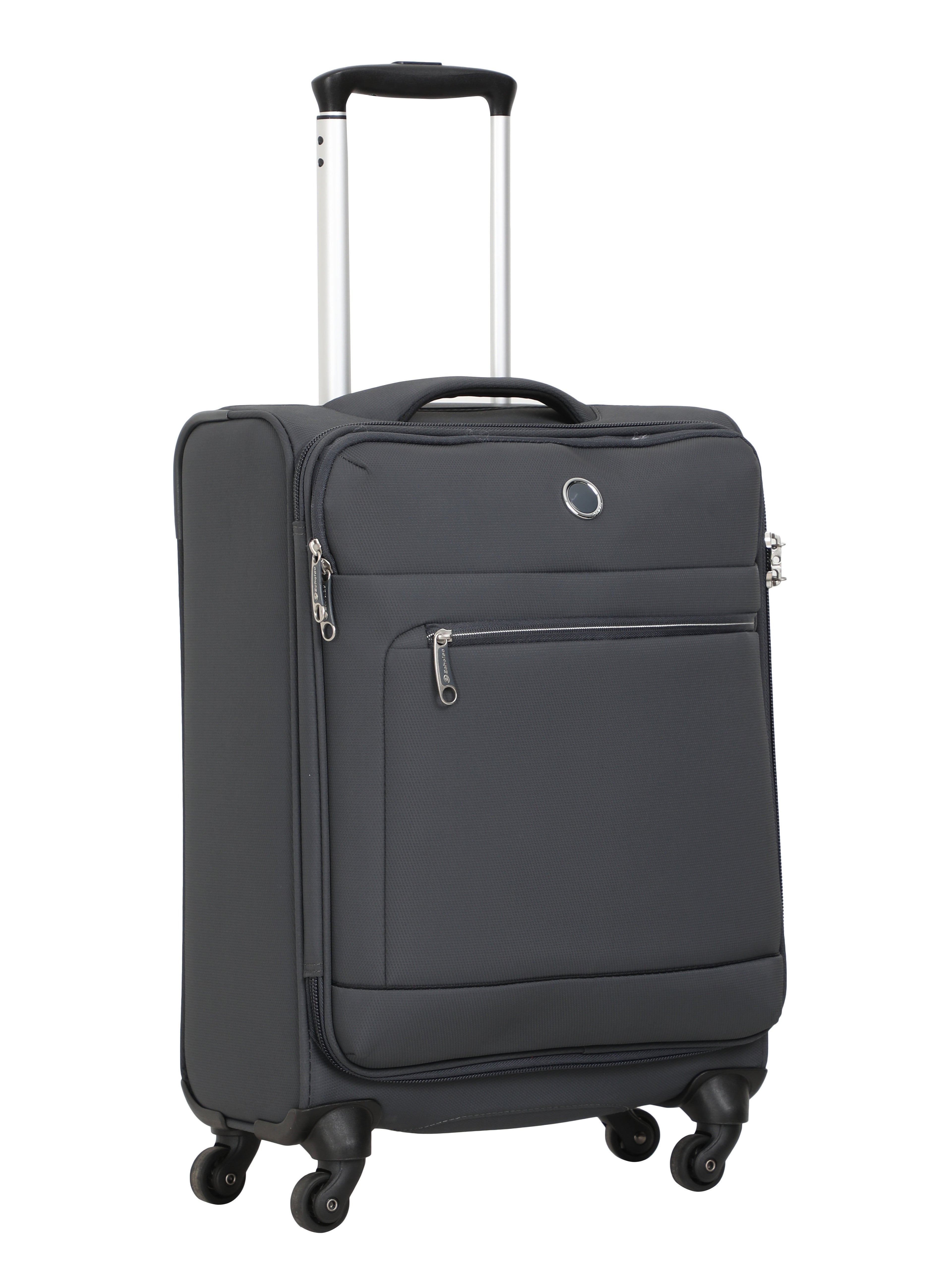Echolac Dark Grey Verna Small Soft Case Checked Luggage