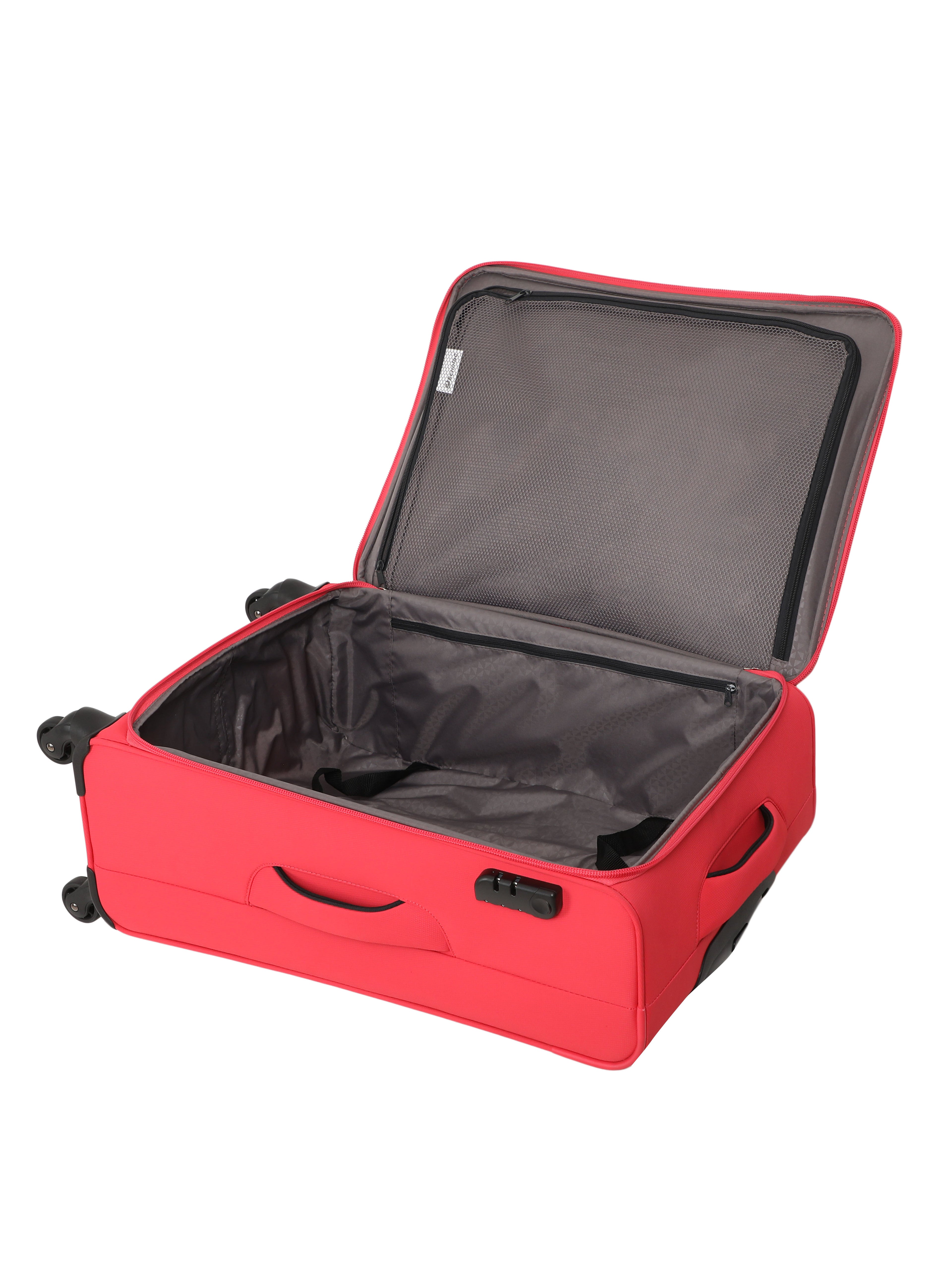 Echolac Red Verna Medium Soft Case Checked Luggage ECHOLAC