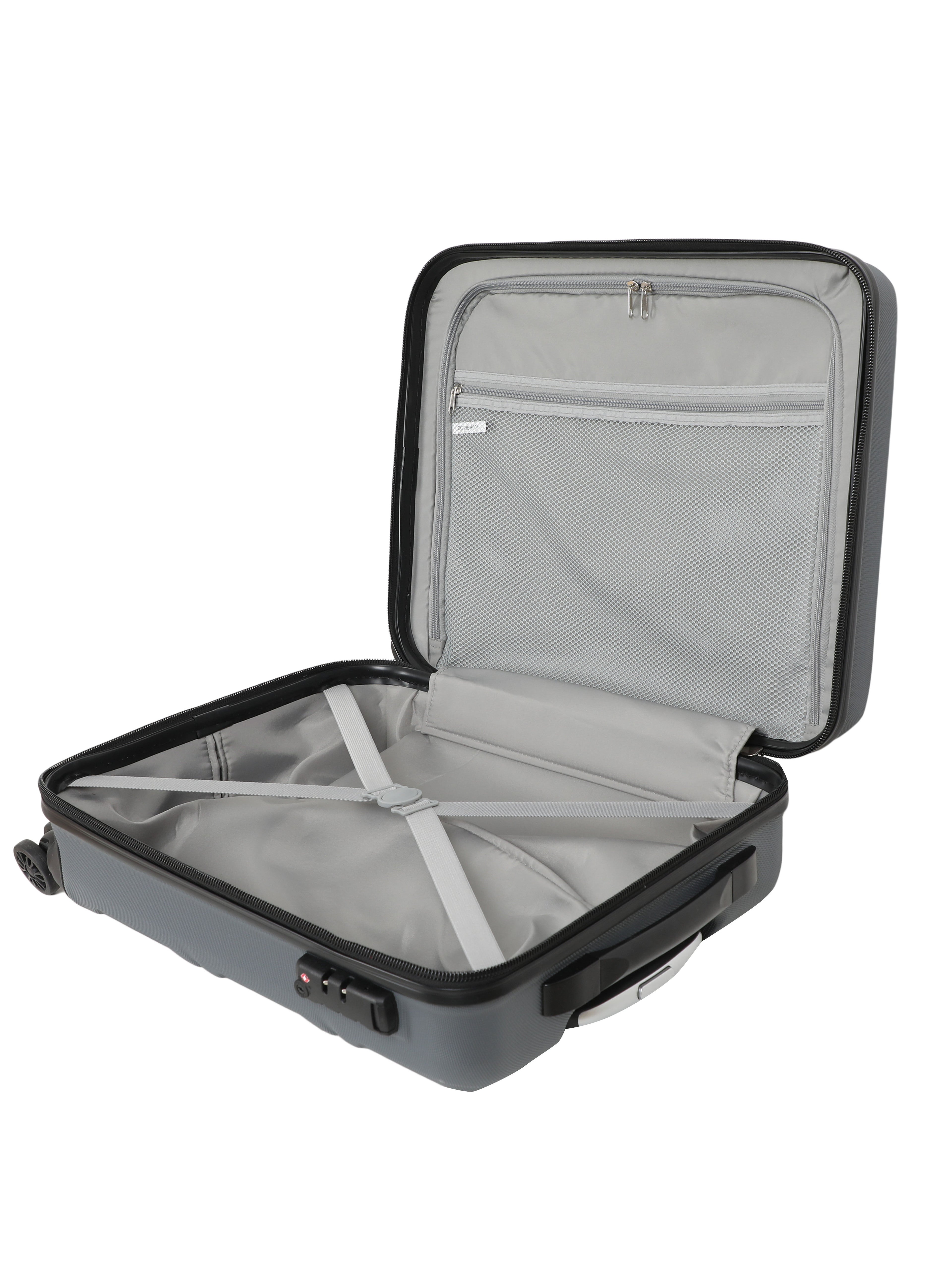 Echolac Dark Grey Aries Small Hard Case Cabin Trolley ECHOLAC