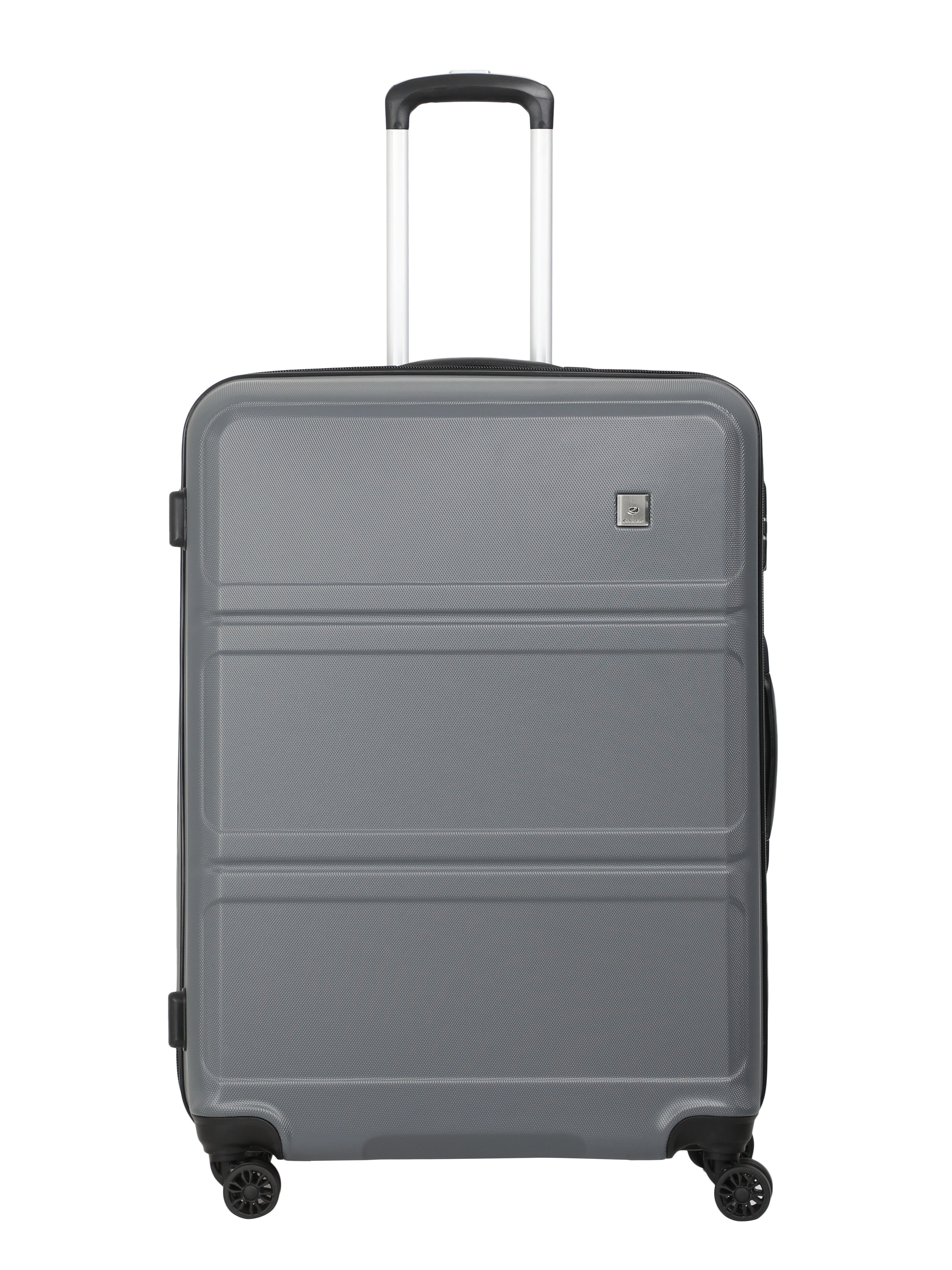 Echolac Dark Grey Aries Large Hard Case Checked Luggage ECHOLAC