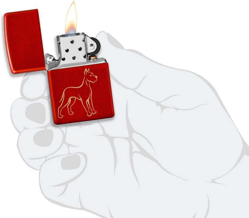 Zippo Metallic Red Dog Zippo