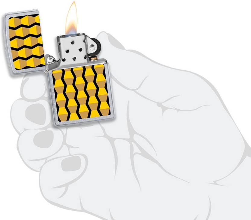 Zippo Yellow Endless Column Zippo