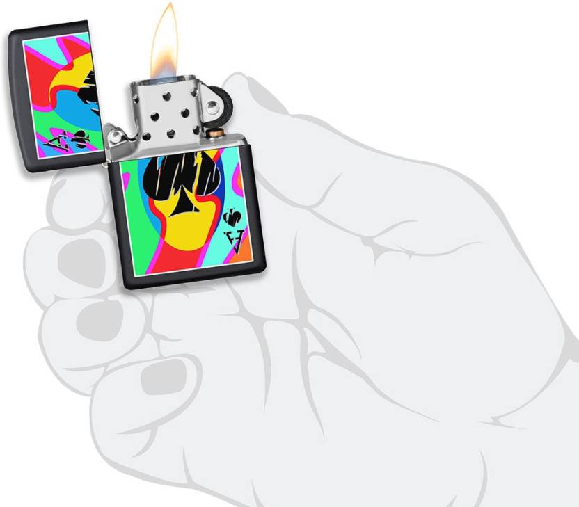 Zippo Colored Ace of Spades Zippo