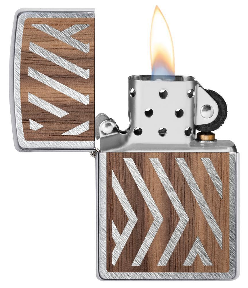 Zippo WoodChuck USA Herringbone Sweep Pocket Lighter Zippo