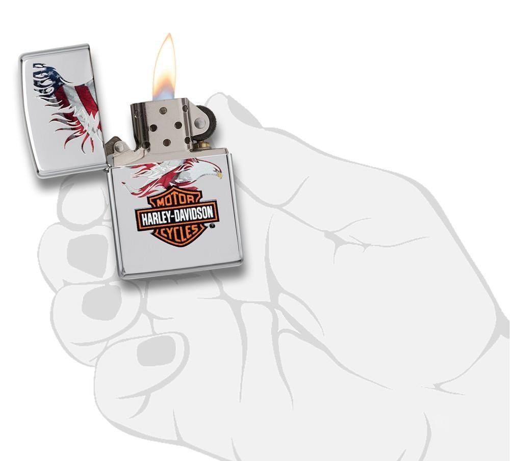 Zippo Harley-Davidson American Flag Pocket Lighter Zippo