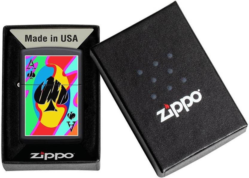 Zippo Colored Ace of Spades Zippo