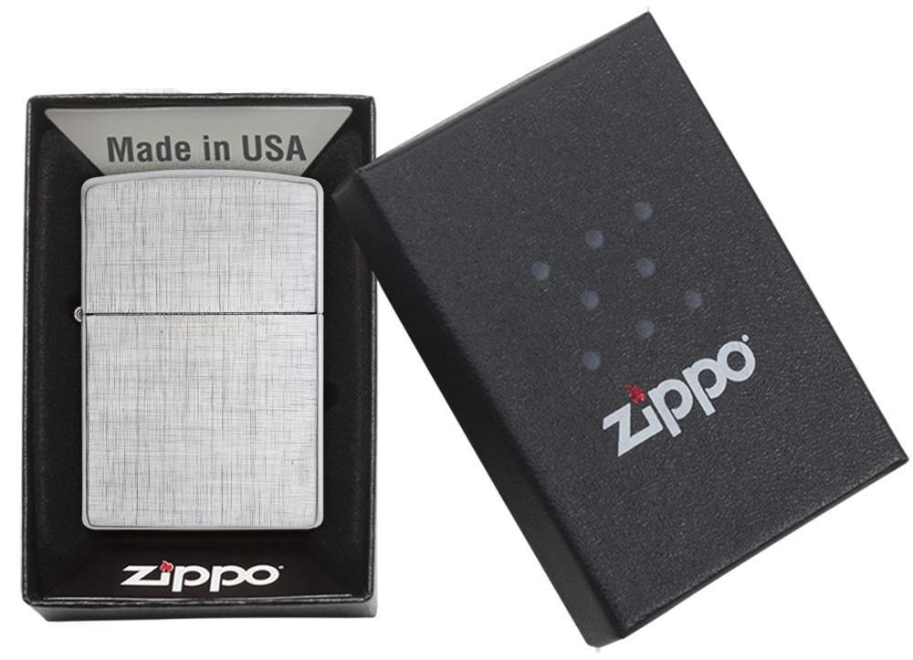 Zippo Linen Weave Pocket Lighter Zippo