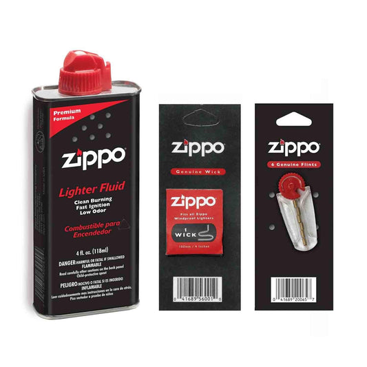 Zippo ZC FWF Fuel + Wick + Flint Combo Zippo