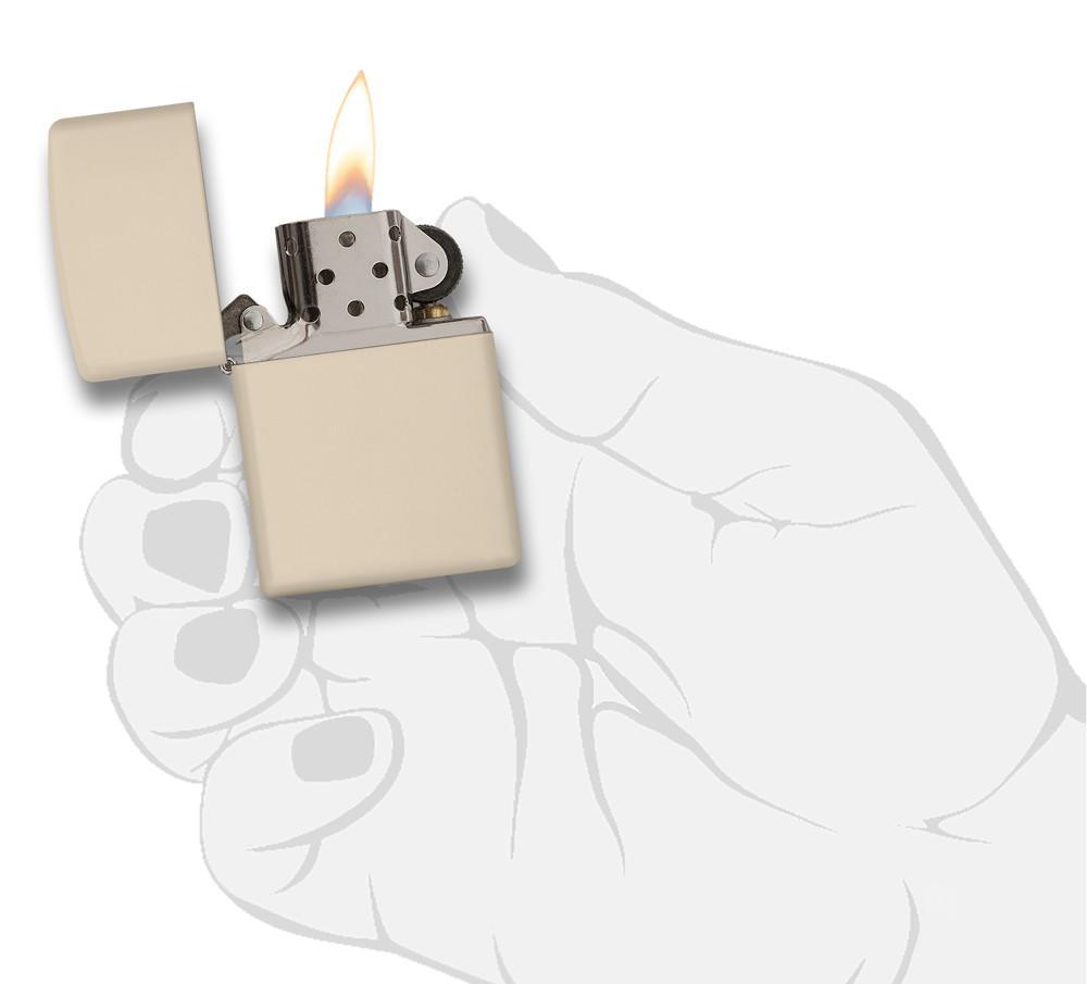 Zippo Classic Cream Matte Pocket Lighter Zippo