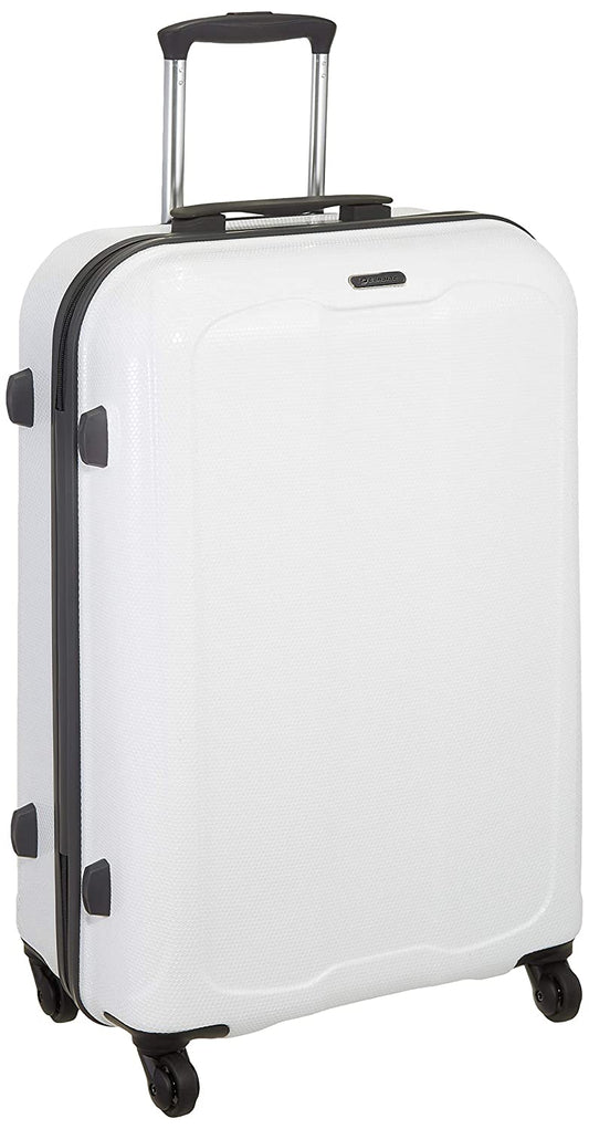 Echolac Moonlight Large White Hard Sided Check-In Suitcase Trolley 68cm (PC037) Echolac New