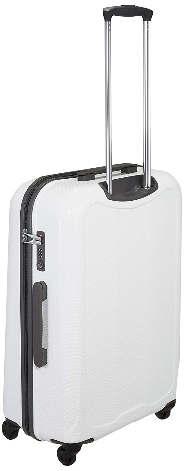 Echolac Moonlight Large White Hard Sided Check-In Suitcase Trolley 68cm (PC037) Echolac New