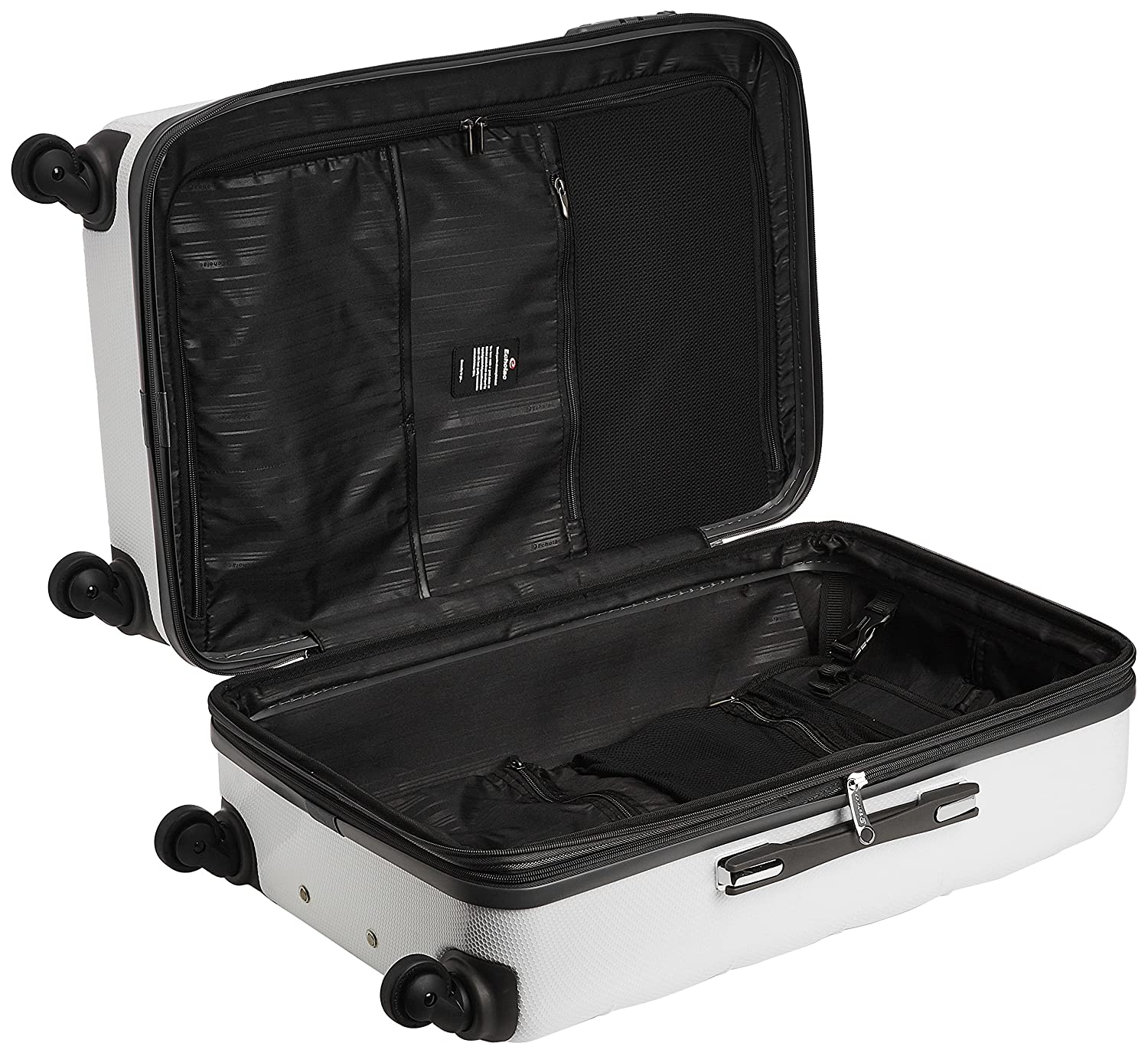 Echolac Square X-Large White Soft Sided Check-In Suitcase Trolley 78cm (PC005) Echolac New