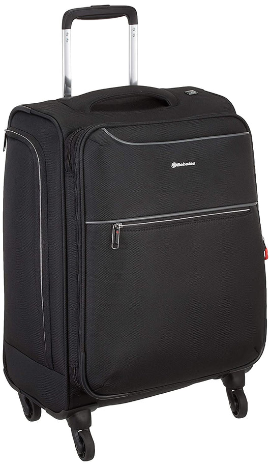 Echolac Ride Medium Black Soft Sided Cabin Suitcase Trolley 58cm (CT567) Echolac New