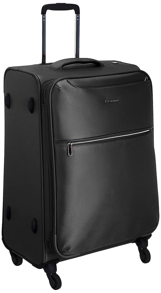 Echolac Ride Medium Black Soft Sided Check-In Suitcase Trolley 67cm (CT567) Echolac New