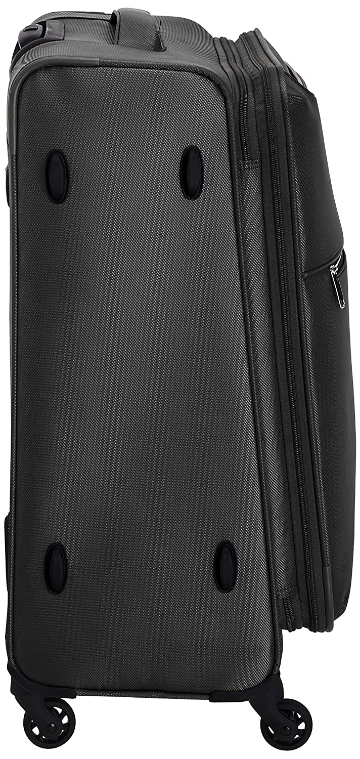 Echolac Ride Medium Black Soft Sided Check-In Suitcase Trolley 67cm (CT567) Echolac New