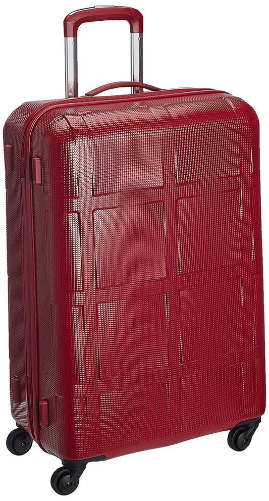 Echolac David Medium Red Hard Sided Check-In Suitcase Trolley 69cm(PC066) Echolac New