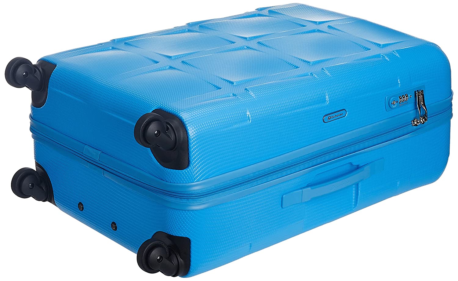 Echolac David Medium Blue Hard Sided Cabin Suitcase Trolley 56cm (PC006) Echolac New