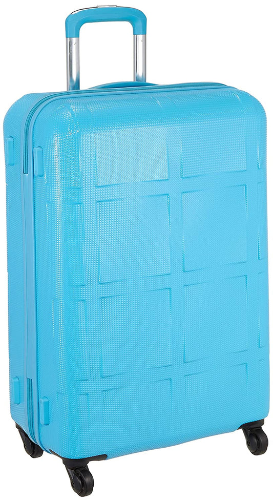 Echolac David Medium Blue Hard Sided Check- In Suitcase Trolley 69cm (PC066) Echolac New