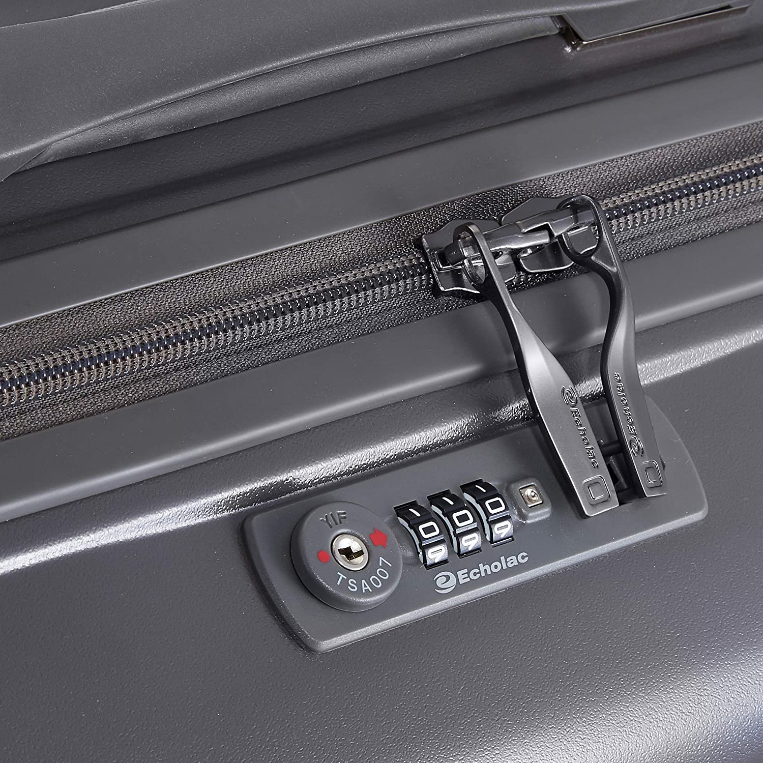 Echolac Colette Medium Grey Hard Sided Cabin Suitcase Trolley 55cm (PC094) Echolac New