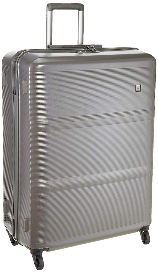 Echolac Colette X-Large Grey Hard Sided Check-In Suitcase Trolley 78cm (PC094 ) Echolac New