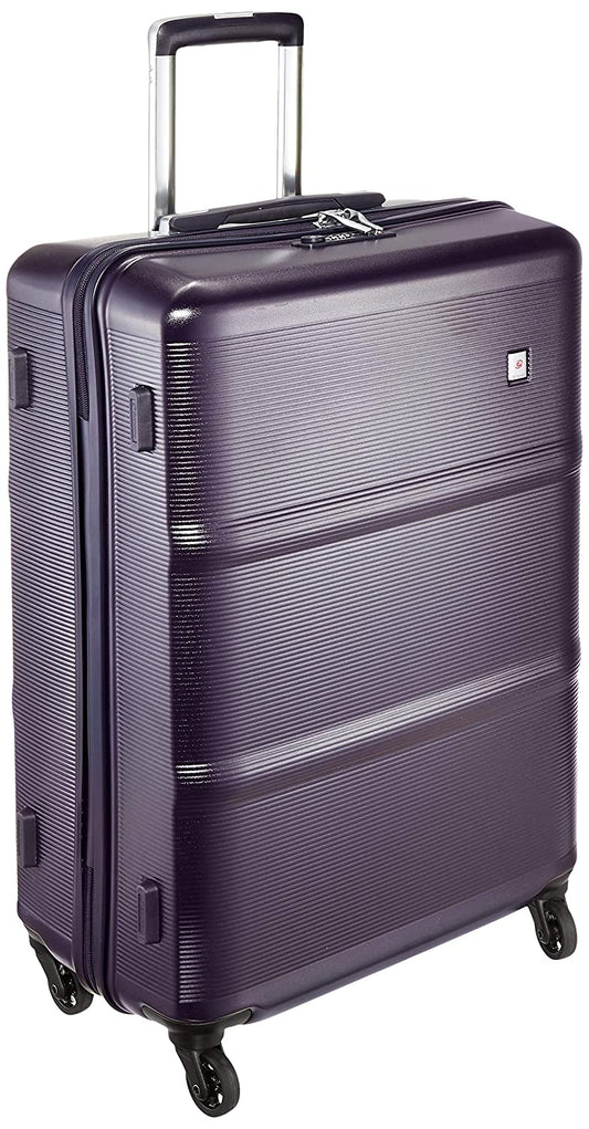 Echolac Colette Large Purple Hard Sided Check-In Suitcase Trolley 66cm (PC094) Echolac New