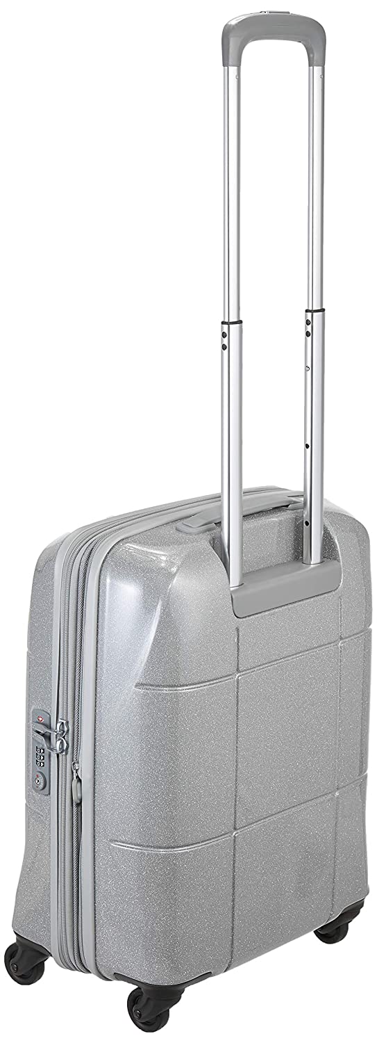 Echolac Atlas Medium Silver Hard Sided Cabin Trolley 56cm (PC080SP)