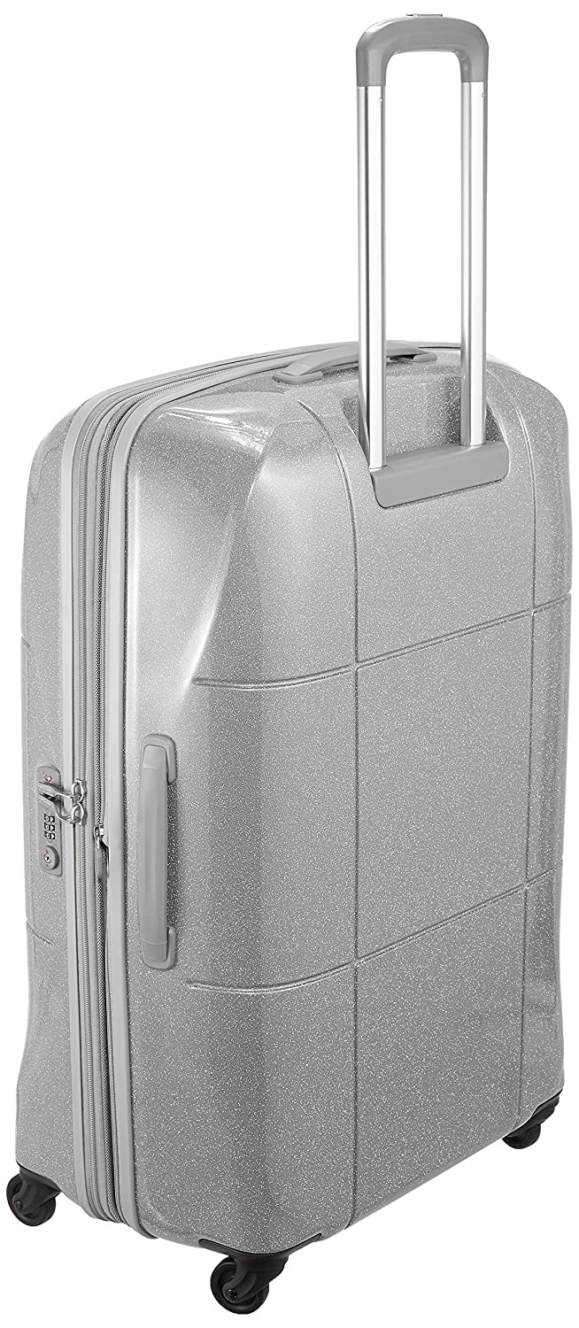 Echolac Atlas Large Silver Hard Sided Check-In Suitcase Trolley 69cm (PC080SP)