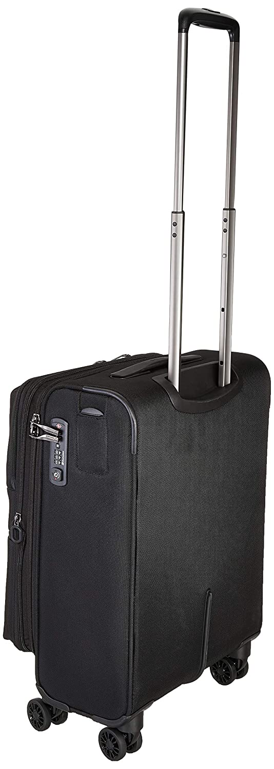 Echolac Relaxation Medium Black Soft Sided Cabin Suitsase Trolley 56cm (CT714A) Echolac New