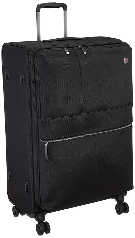 Echolac Relaxation X-Large Black Soft Sided Check-In Suitcase Trolley 78cm (CT714A) Echolac New