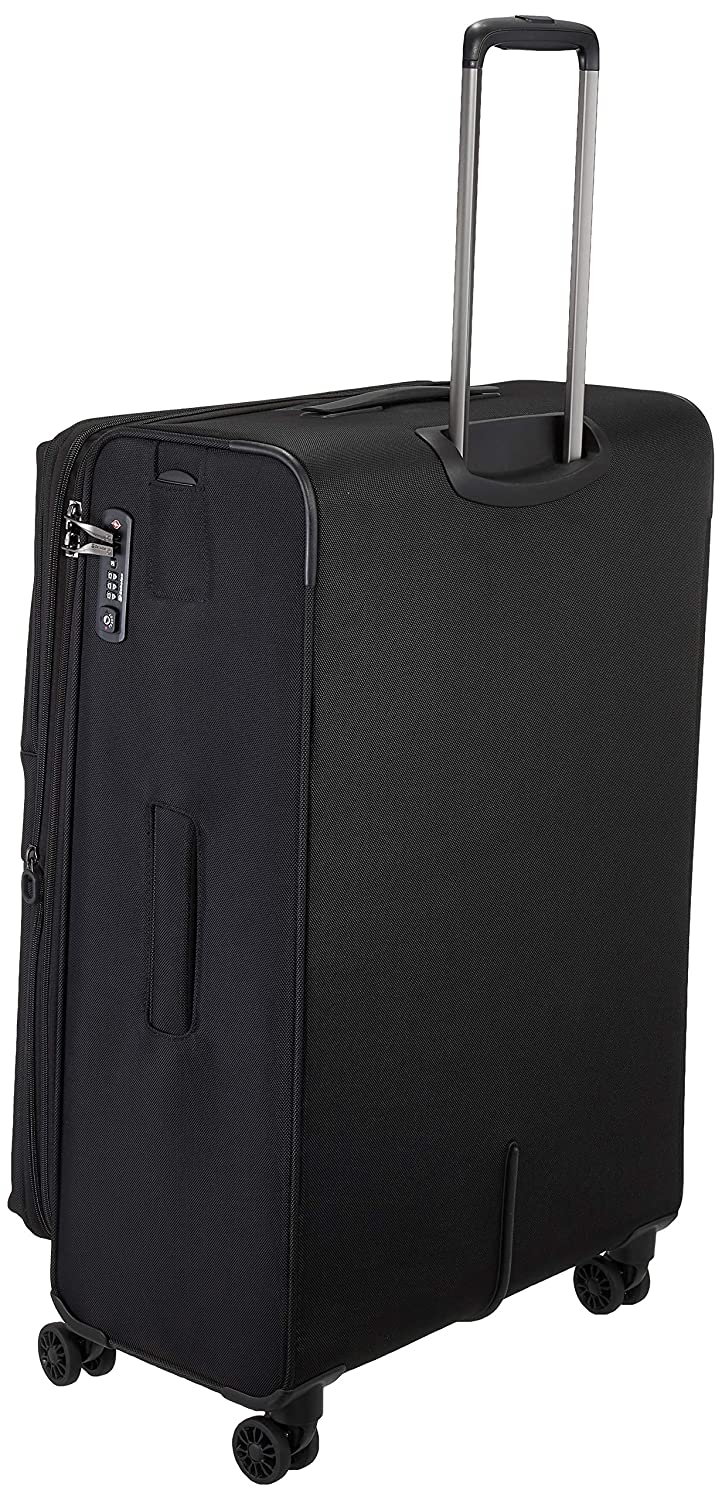 Echolac Relaxation X-Large Black Soft Sided Check-In Suitcase Trolley 78cm (CT714A) Echolac New