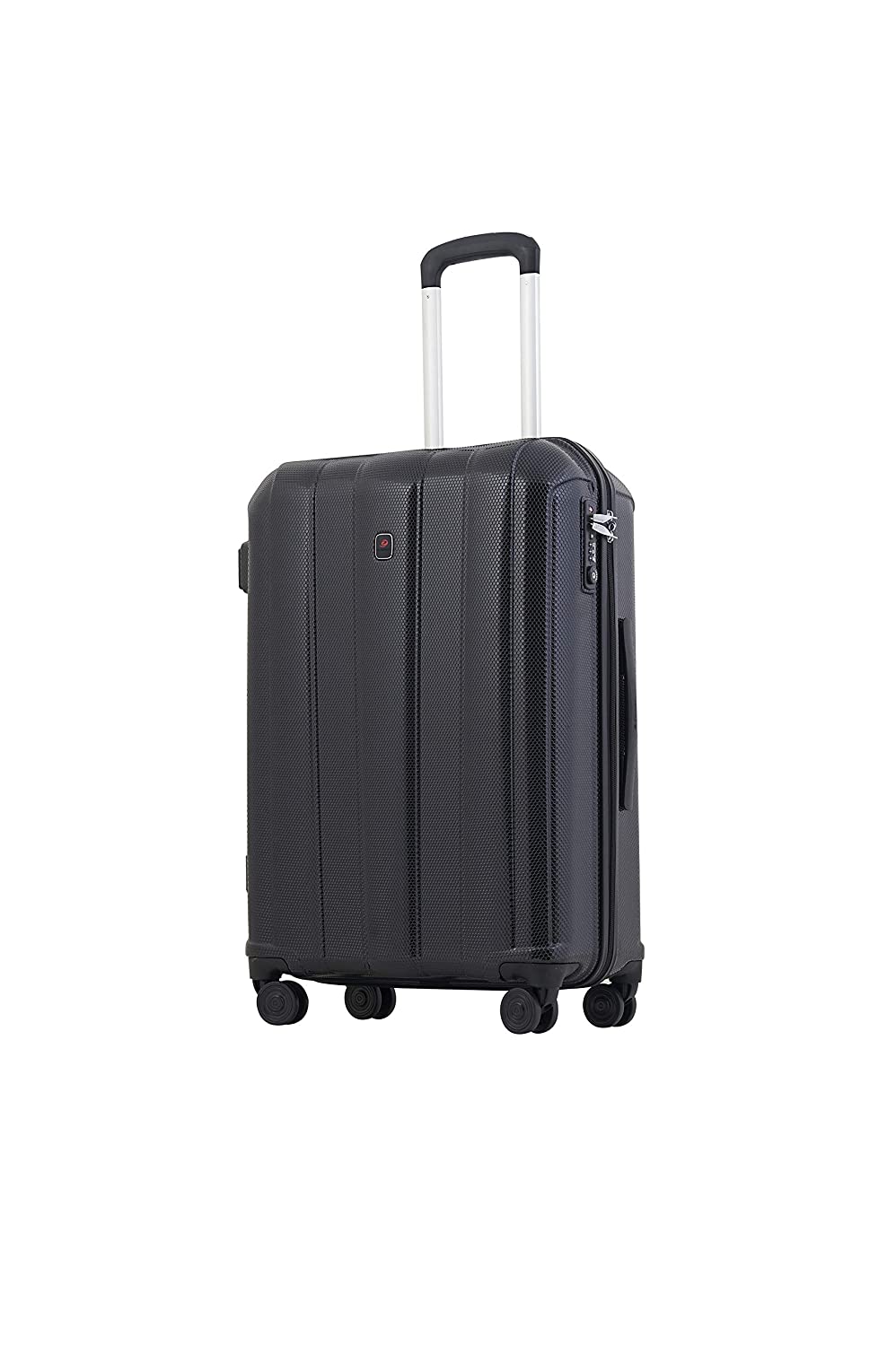 Echolac Booster Large Black Hard Sided Check-IN Suitcase Trolley 66cm (PC091)