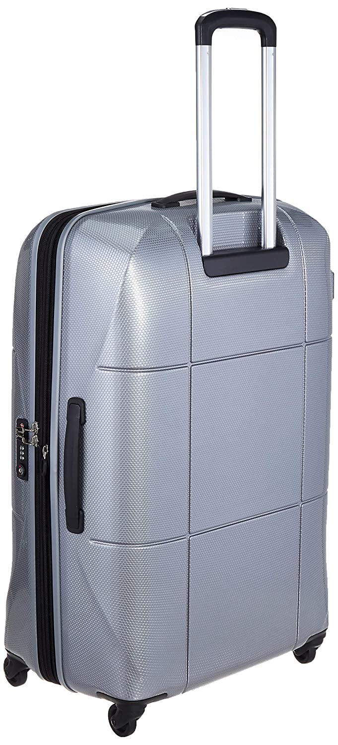 Echolac Atlas X-Large Silver Hard Sided Check-In Suitcase Trolley 78cm (PC080S)