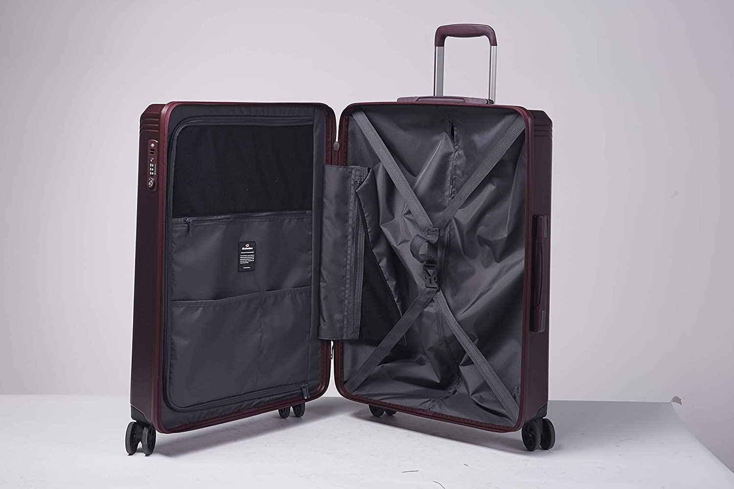 Echolac Civil Medium Red Hard Sided Cabin Suitcase Trolley 56cm (PC162) Echolac New