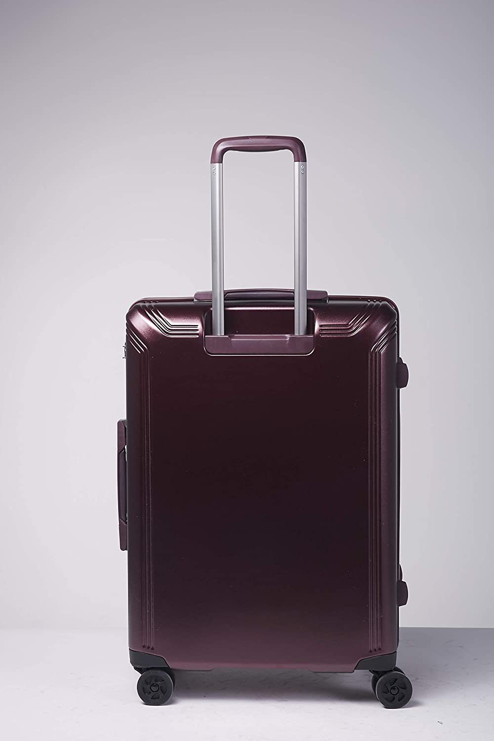 Echolac Civil X-Large Burgandy Hard Sided Check-In Suitcase Trolley 78cm(PC162) Echolac New