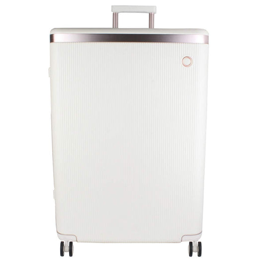 Echolac Dynasty X-Large Ivory White Hard Sided Check-In Suitcase Trolley 78cm (PC142) Echolac New